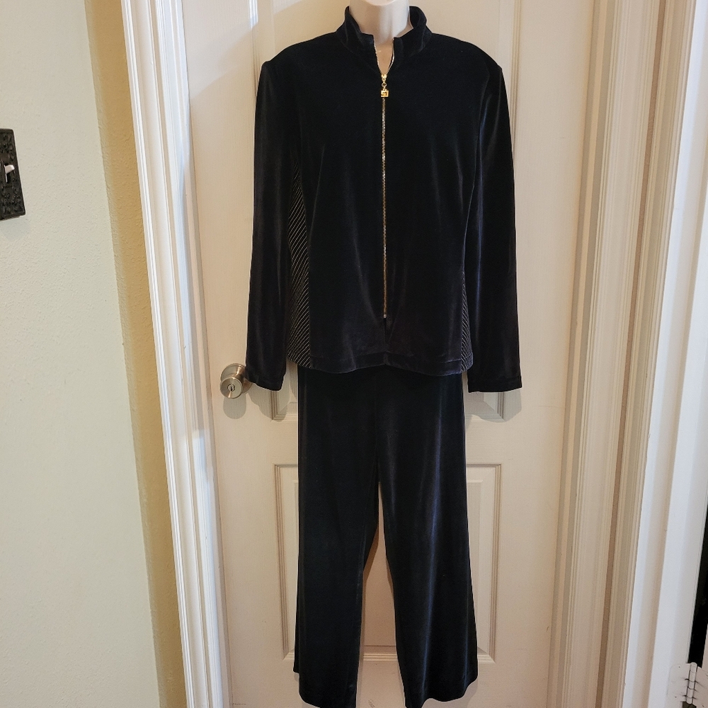St.John sport velour track suit
